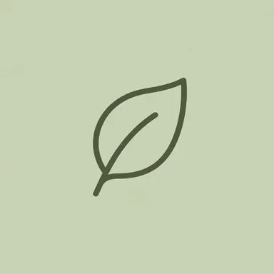 Minimal line · A leaf with a centre vein