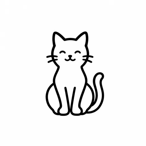 Minimal line app icon example 1