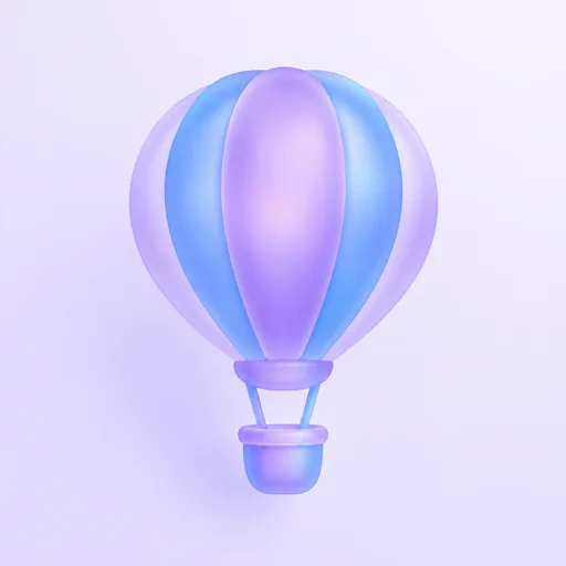 Coloured frosted glass app icon example 5