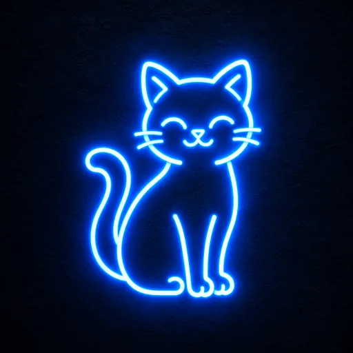 Neon tube app icon example 3