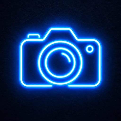 Neon tube app icon example 4