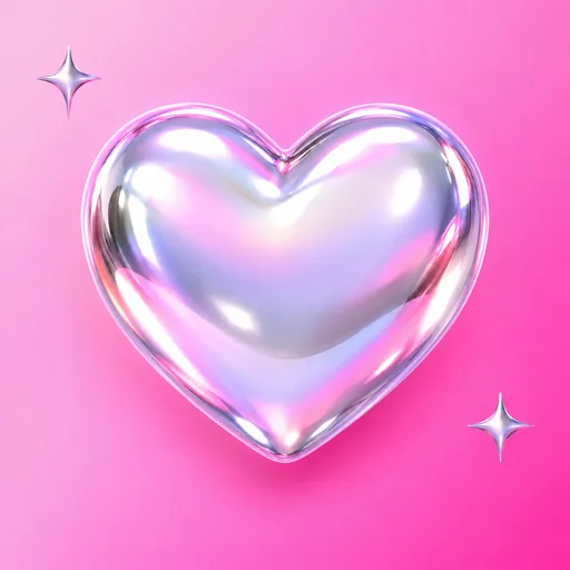 Y2K liquid chrome app icon example 1